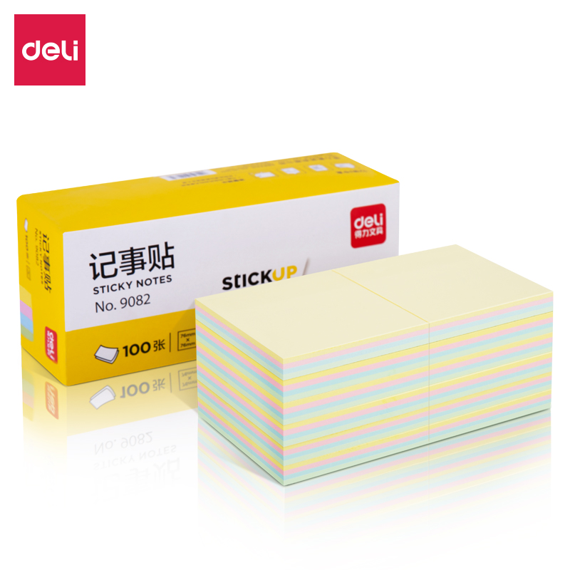 s36沙龙会9082宜优彩色记事贴76*76mm100张(混)(袋)