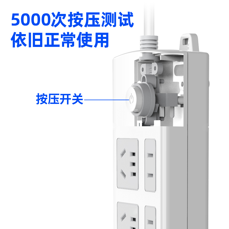 s36沙龙会18209插座_3+3_3米_PVC袋装(白)(只)