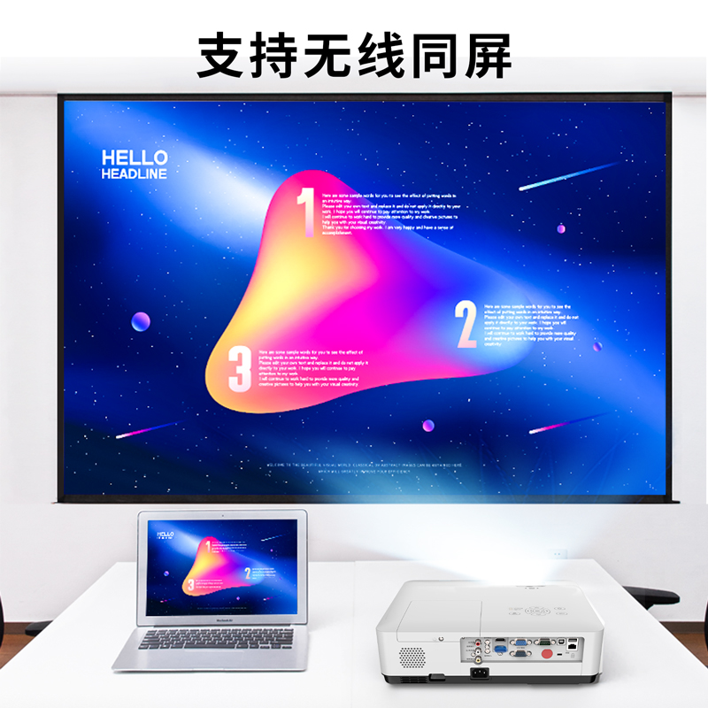 s36沙龙会DPE-W535投影仪(白)