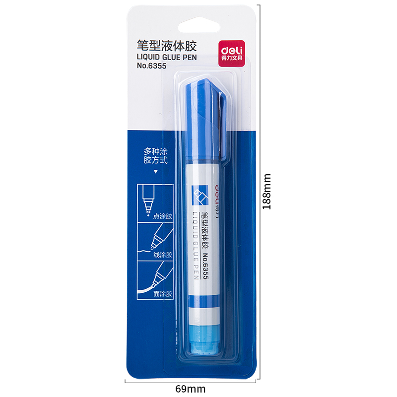 s36沙龙会6355笔形液体胶(蓝色)(10ml/卡)