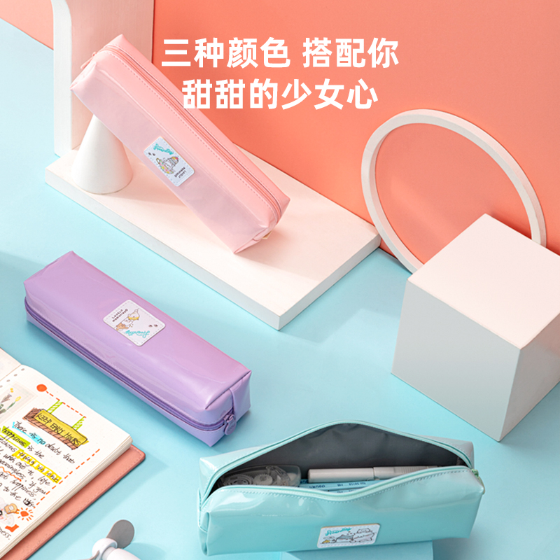 s36沙龙会67094清新猫小方形多用途笔袋(混)(只)