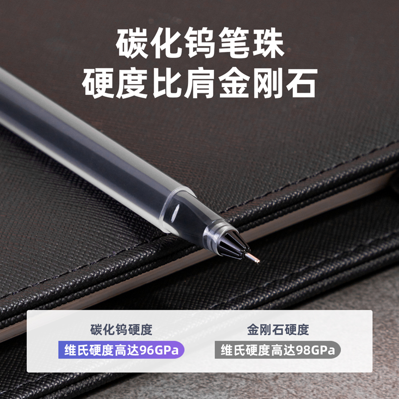 s36沙龙会A127大容量学生中性笔0.5mm全针管(黑)(支)