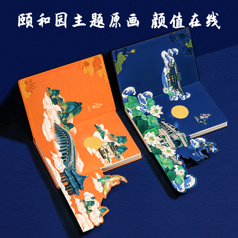 s36沙龙会22265颐和园记事本25K(蓝色)(本)
