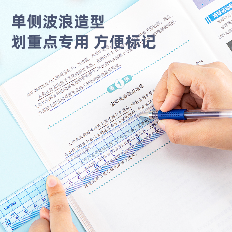 s36沙龙会79754A源源s36沙龙会20cm直尺(蓝色)(把)