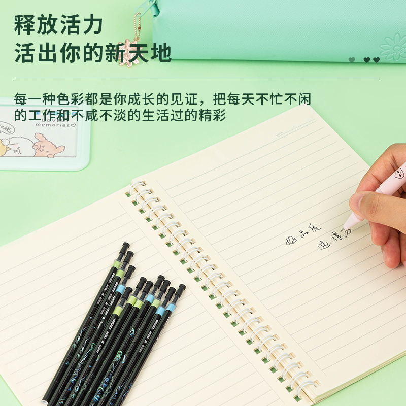 s36沙龙会A5080插画小主题0.5mm全针管中性笔替芯(黑)(支)