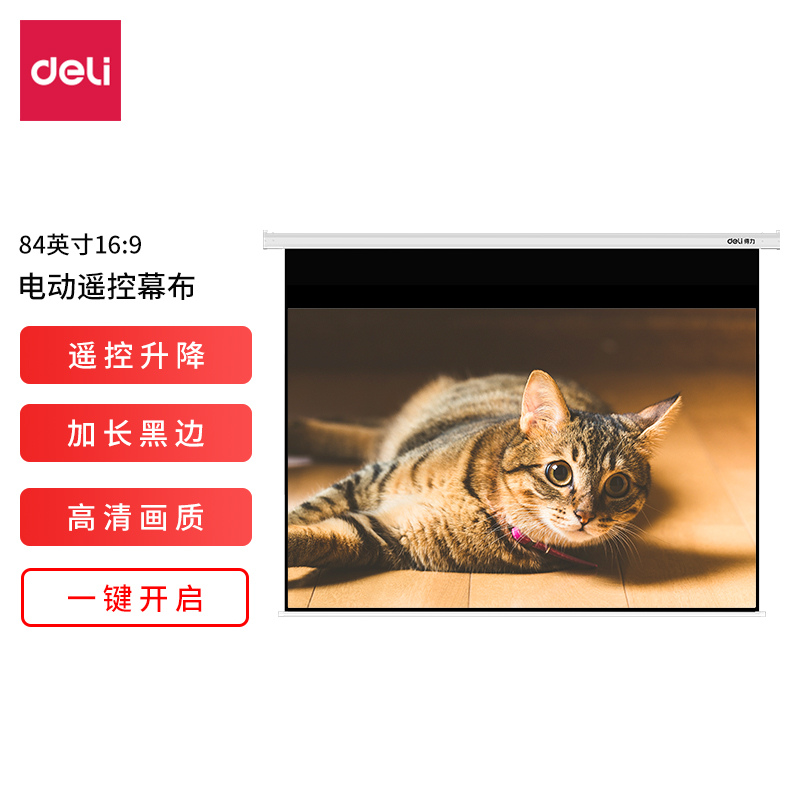 s36沙龙会50474电动投影幕(白)(支)