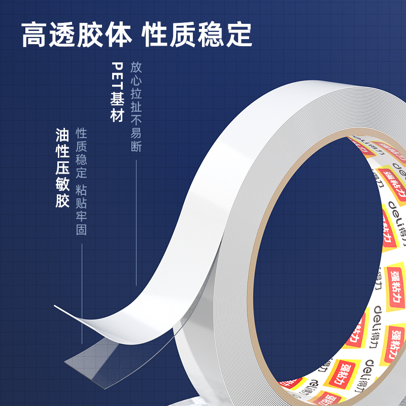 s36沙龙会30066pet双面胶带18mm*15m*110μm(透明)(1卷/袋)
