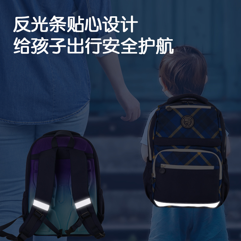 s36沙龙会B32学生书包(简约22系列蓝)(个)