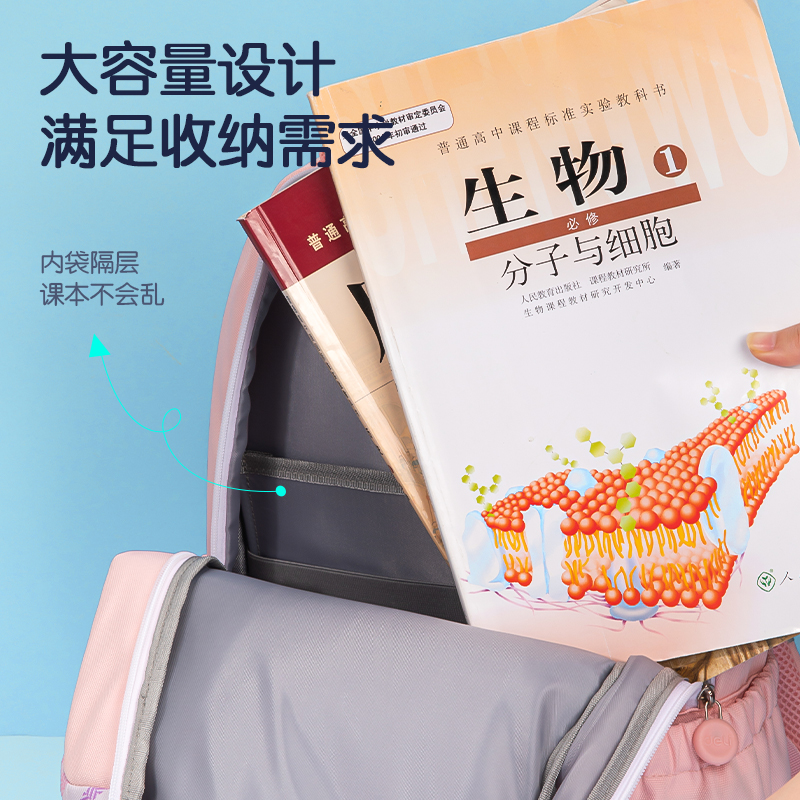 s36沙龙会B32学生书包(简约22系列粉)(个)