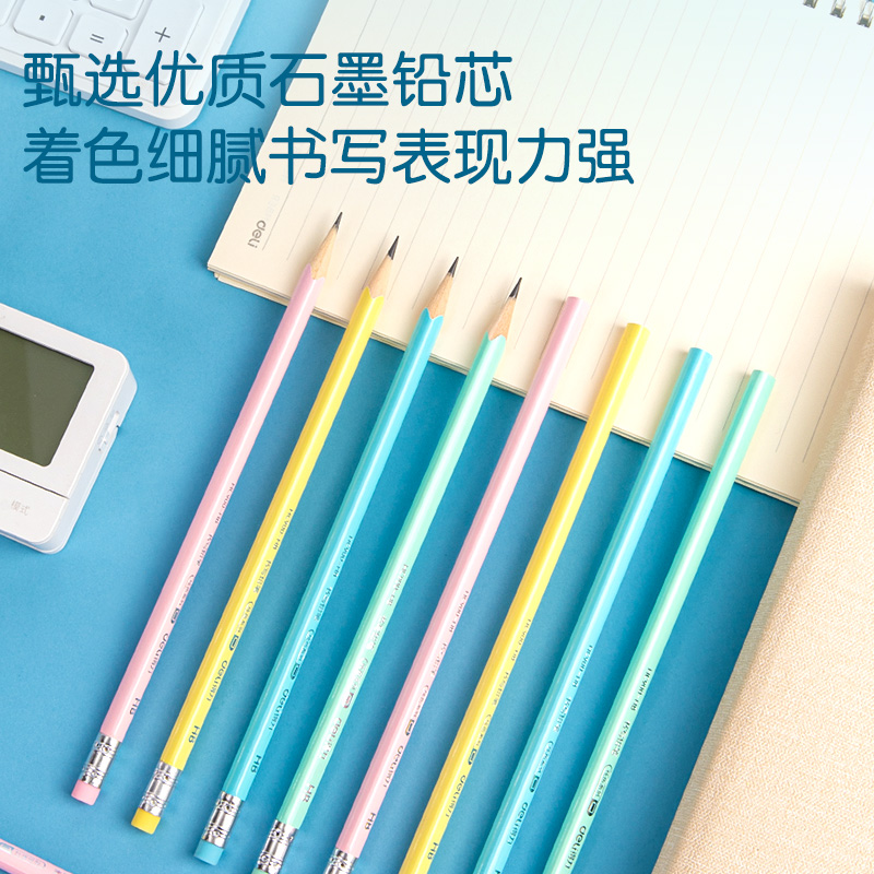 s36沙龙会HC900-HB纯色系列浅易包装HB铅笔(蓝)(10支/袋)