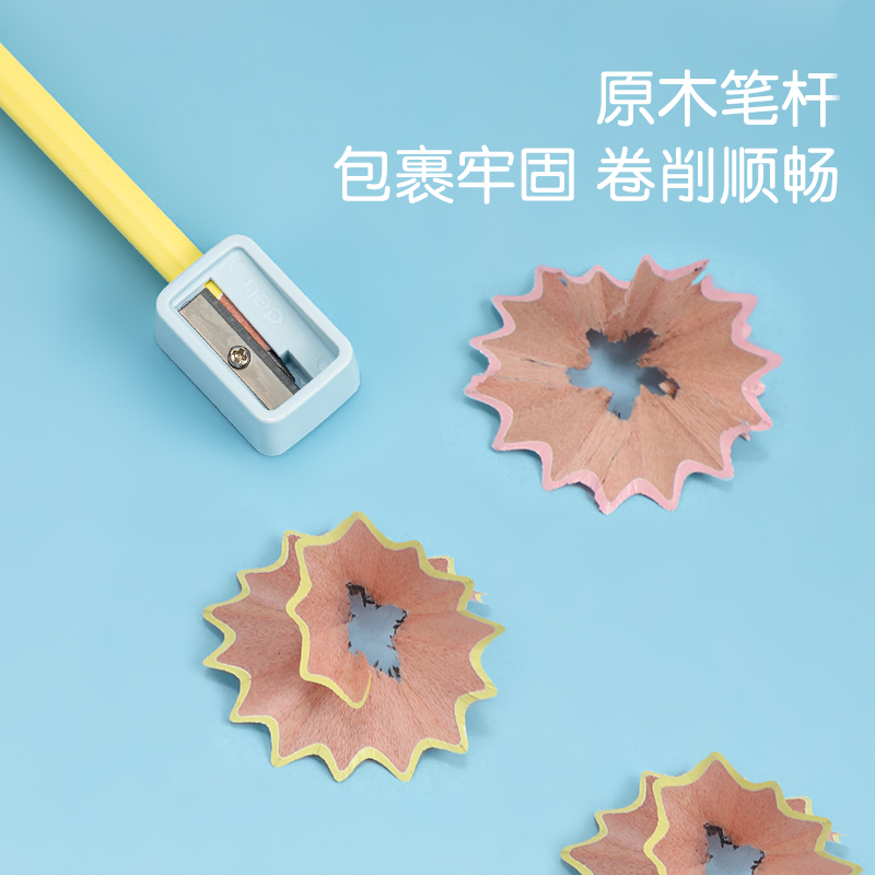 s36沙龙会HC900-HB纯色系列浅易包装HB铅笔(蓝)(10支/袋)