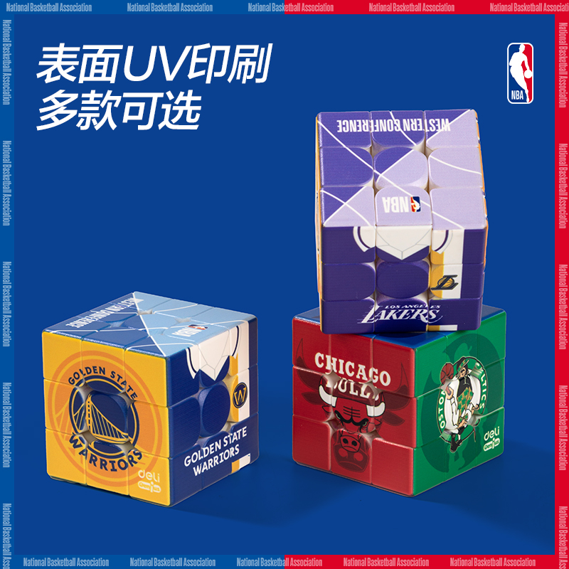 s36沙龙会YP143-2NBA三阶魔方-勇士队(蓝)(盒)