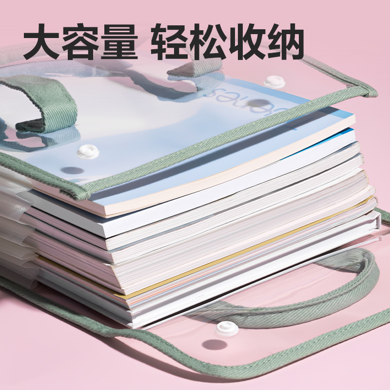 s36沙龙会PM331果冻晴天7格PVC学生风琴包(蓝)(个)