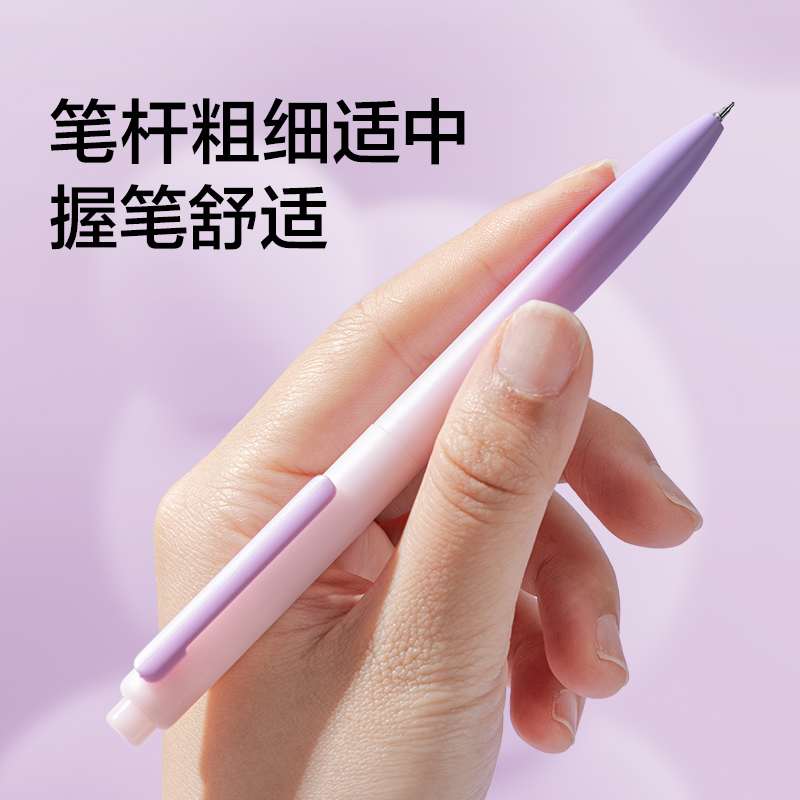 纽赛NS986按动纽赛中性笔0.5mmST头(玄色)(支)
