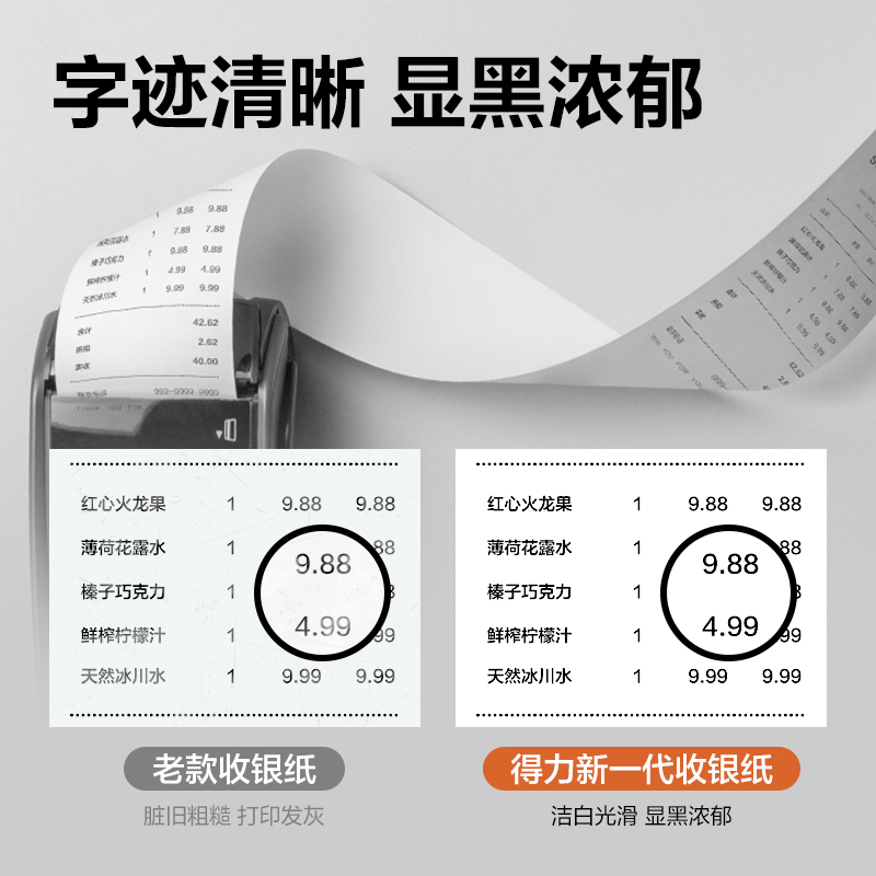 s36沙龙会ZS603塞纳河实惠装收银纸80*80型(混)(5卷/包)