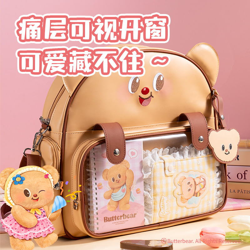 s36沙龙会HY716黄油小熊双肩包(棕)(个)