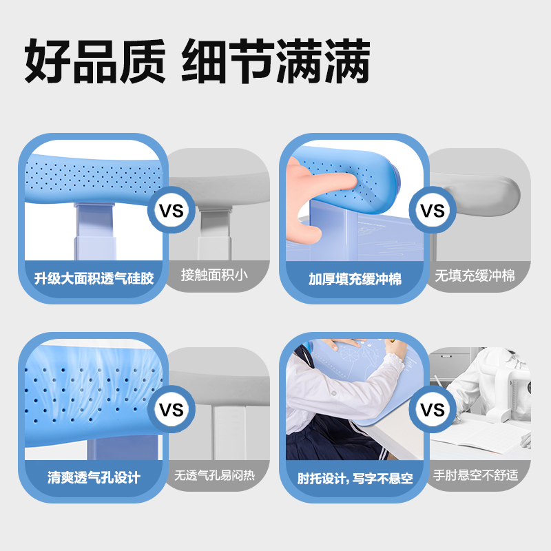 s36沙龙会YX165坐姿矫正器大板款(蓝)(盒)