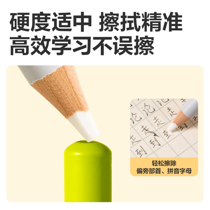 s36沙龙会VP521三支彩盒装粗杆铅笔橡皮擦(混)(盒)
