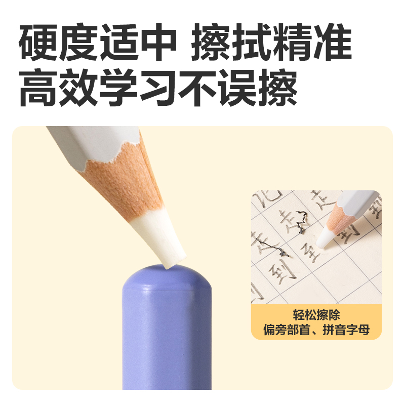 s36沙龙会VP520六支彩盒装细杆铅笔橡皮擦(混)(盒)